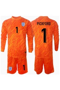 England Jordan Pickford #1 Keeper Babyklær Hjemme Fotballdrakt til barn EM 2024 Lange ermer (+ Korte bukser)
